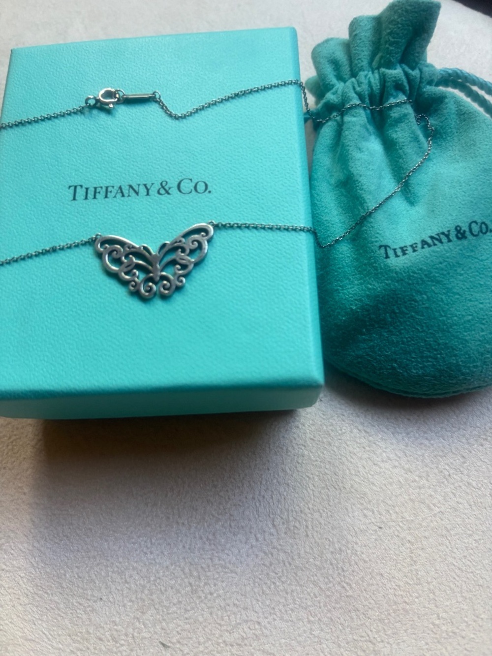 *RARE & RETIRED* Tiffany & Co. Rubedo Enchant Butterfly Necklace